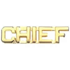 &nbsp;CHIEF&nbsp; Uniform Collar Brass - 3/8&nbsp; - Sold in Pairs